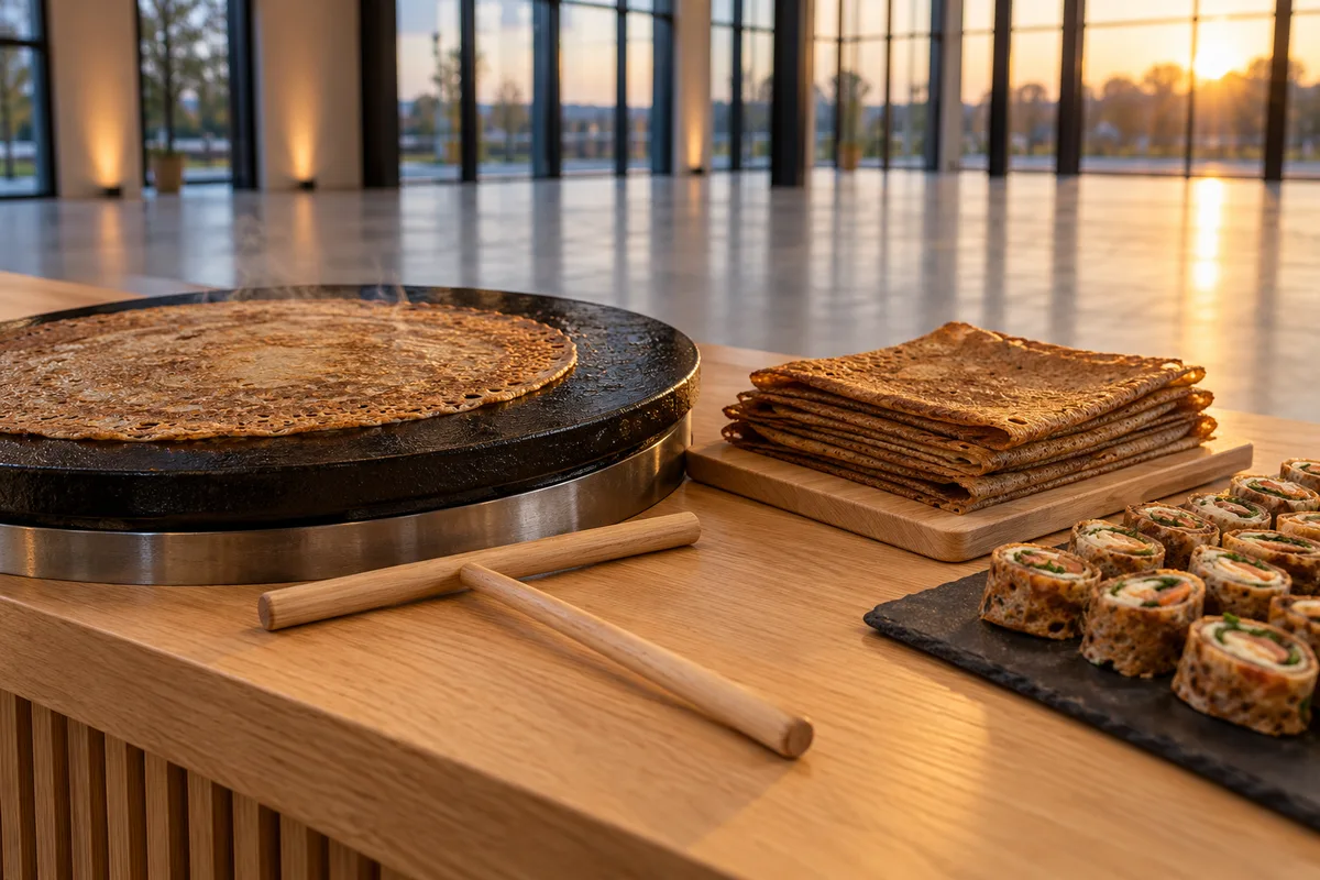 Bar à crêpes en entreprise, du cocktail à la soirée